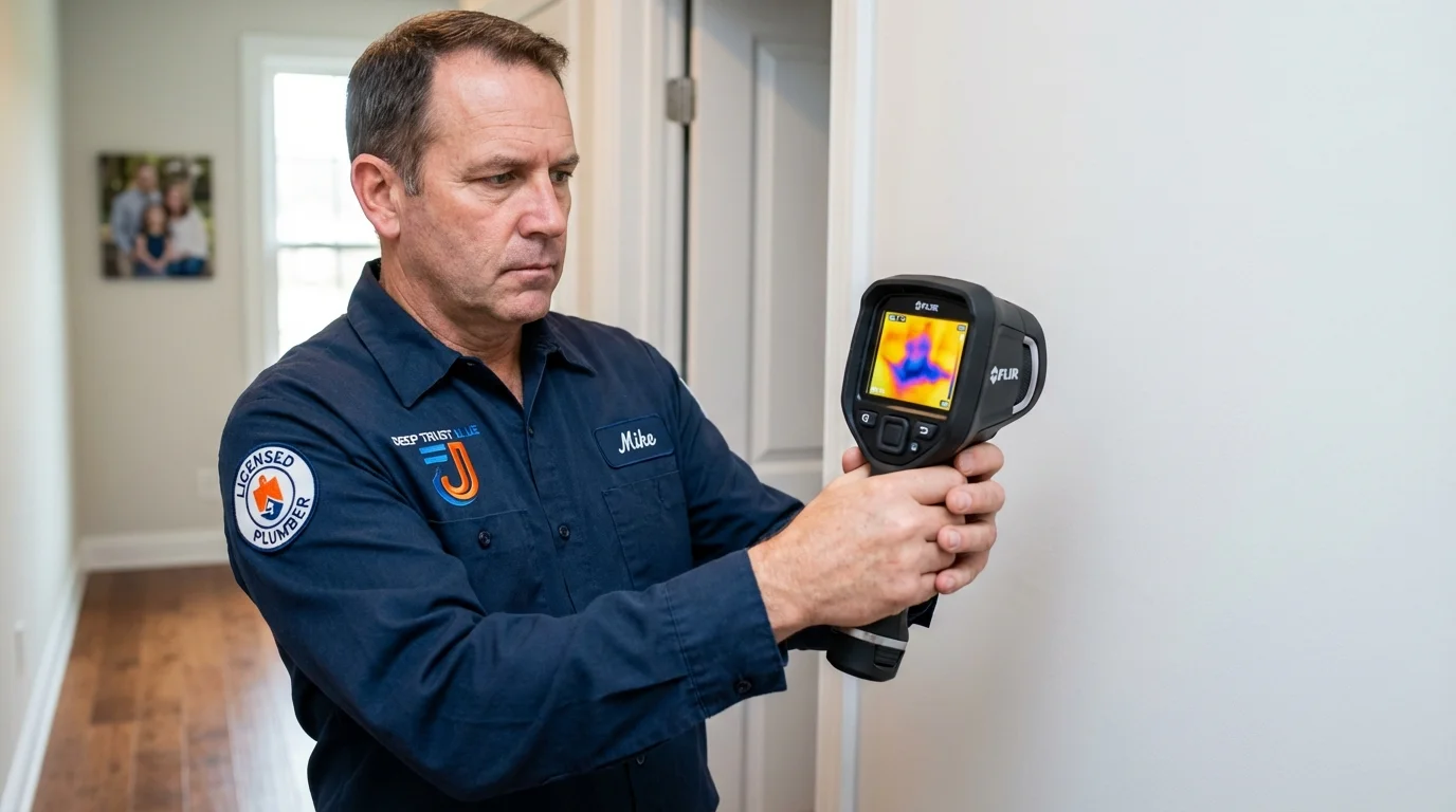 Thermal imaging leak detection by Johns Plumbing LLC in Lynn